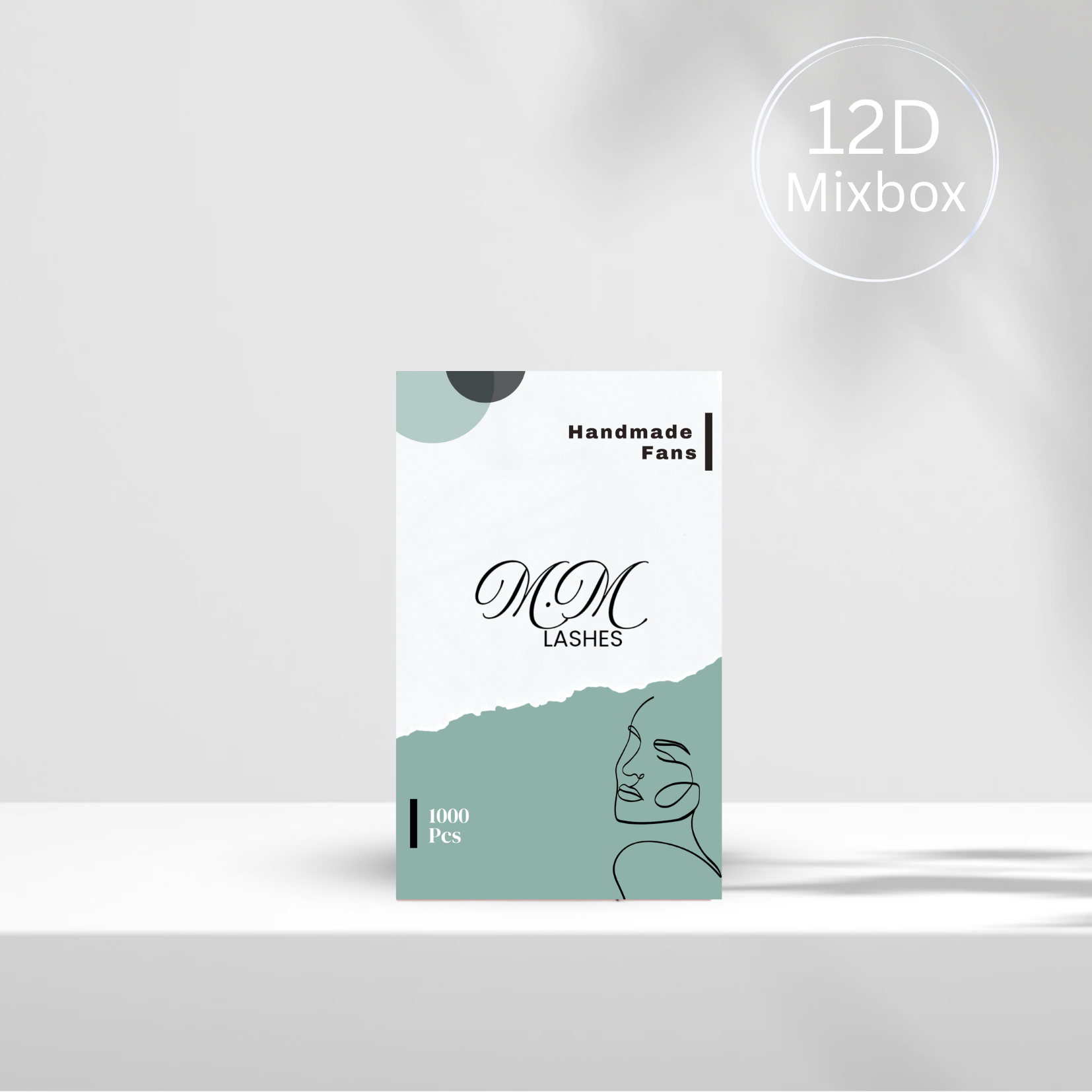 12D Fertigfächer auf Kleberstreifen | MIXBOX 8-14mm