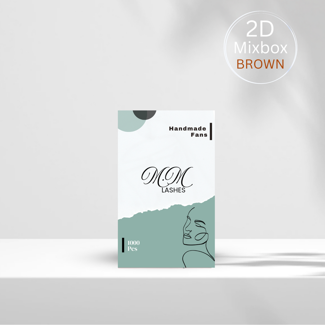 2D Fertigfächer | Dark Brown 