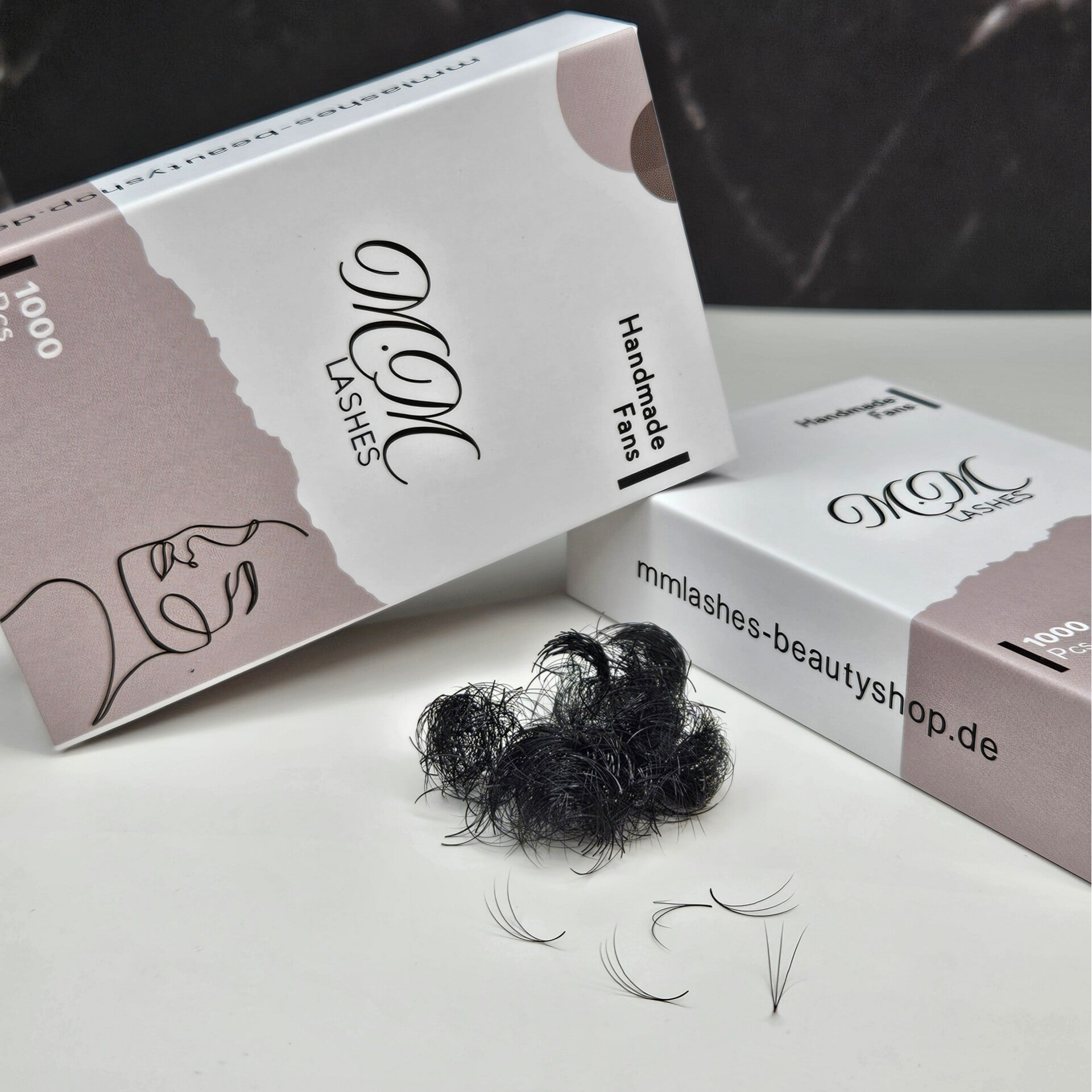 3D Fertigfächer - Loose Wimpernfächer | 1000 fertige Wimpernfächer
