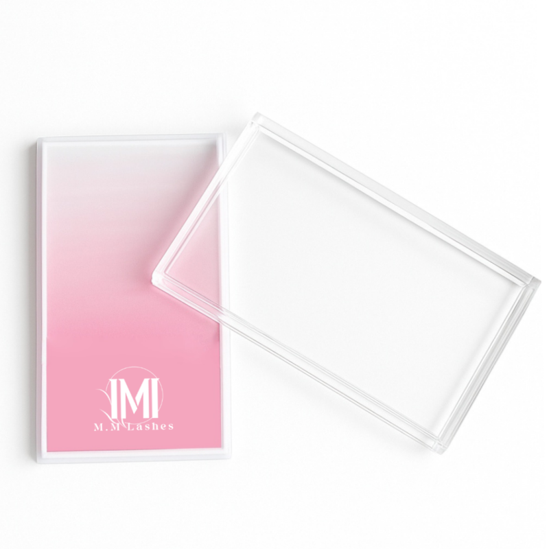 Wimpernplatte aus Acryl mit Deckel, Wimpernverlängerung