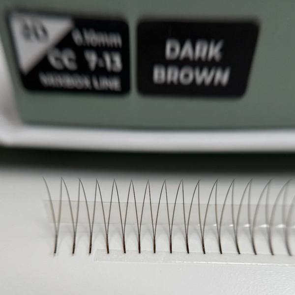 2D Fertigfächer | Dark Brown 