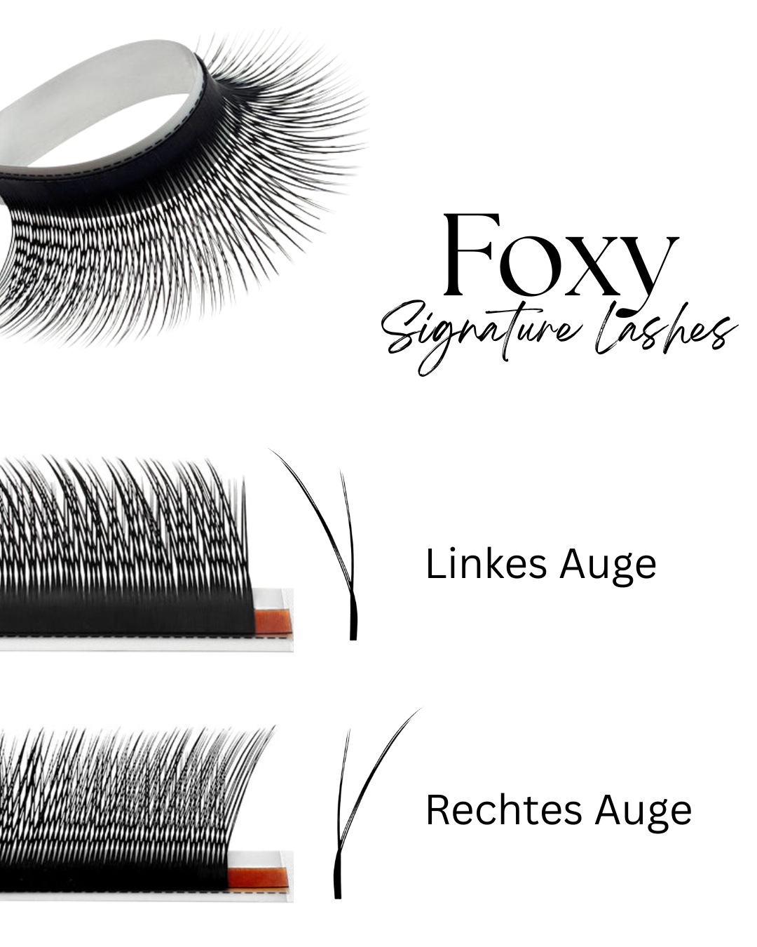 Foxy Signature Lashes | Kitten Lashes | ca 5100 Fertigfächer| 0.07