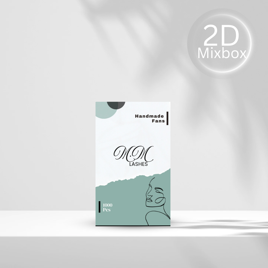 2D Fertigfächer auf Kleberstreifen | MIXBOX 7-13mm