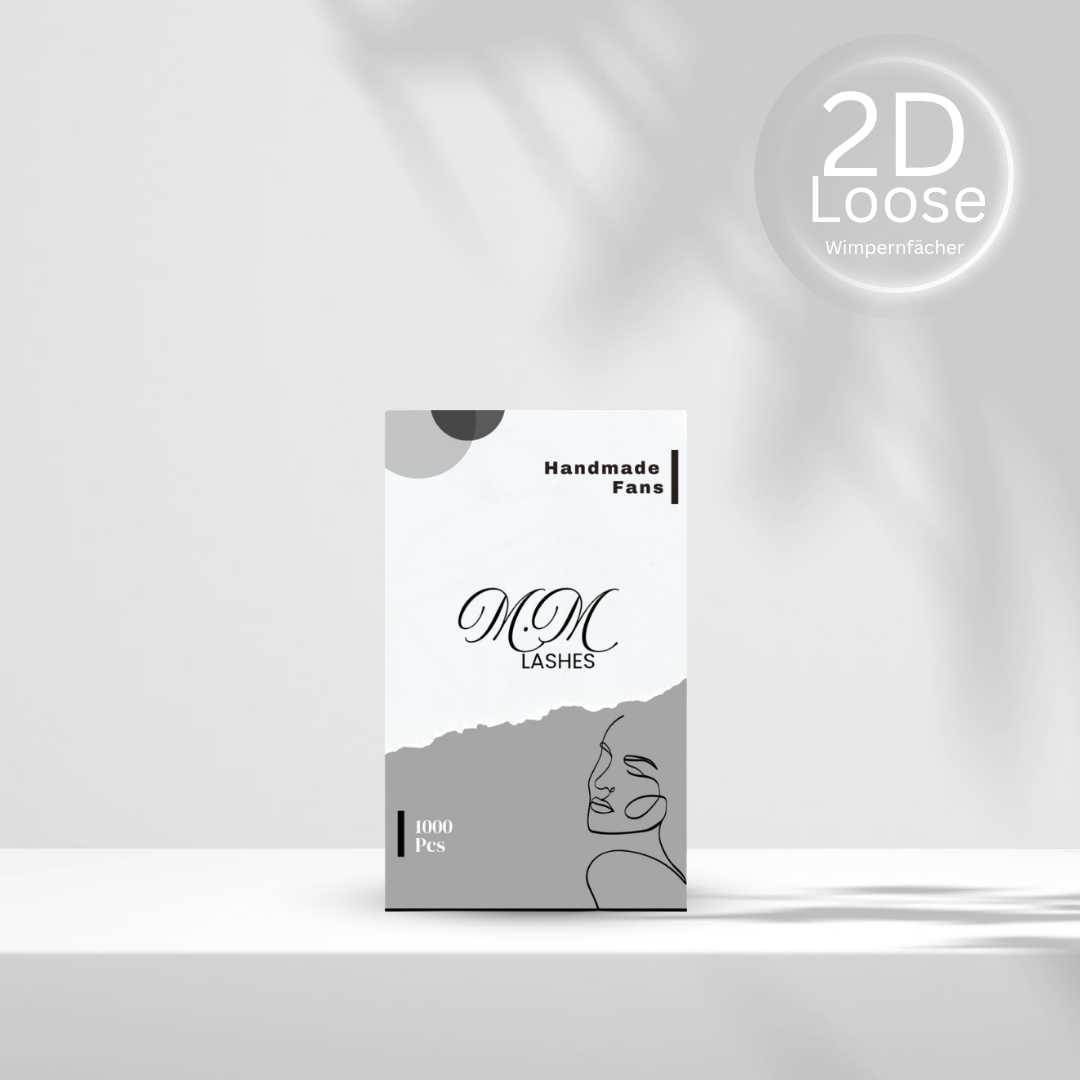 2D Fertigfächer - Loose Wimpernfächer | 1000 fertige Wimpernfächer
