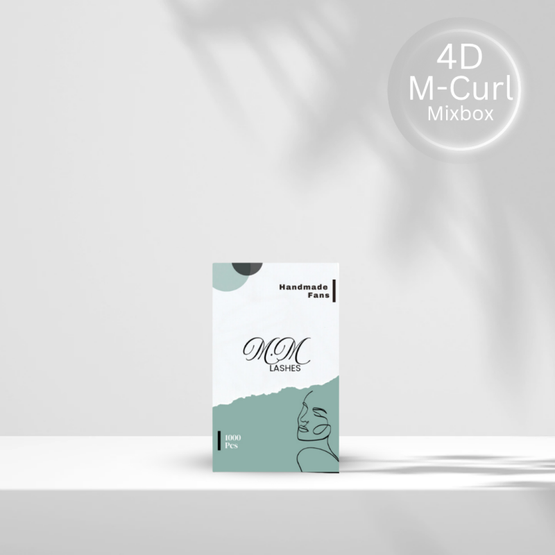 4D | M-Curl | Fertigfächer, Wimpernverlängerung, Premade Fans